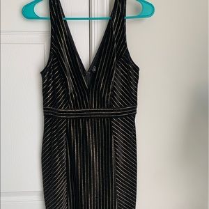 Black and Gold Cocktail Dress